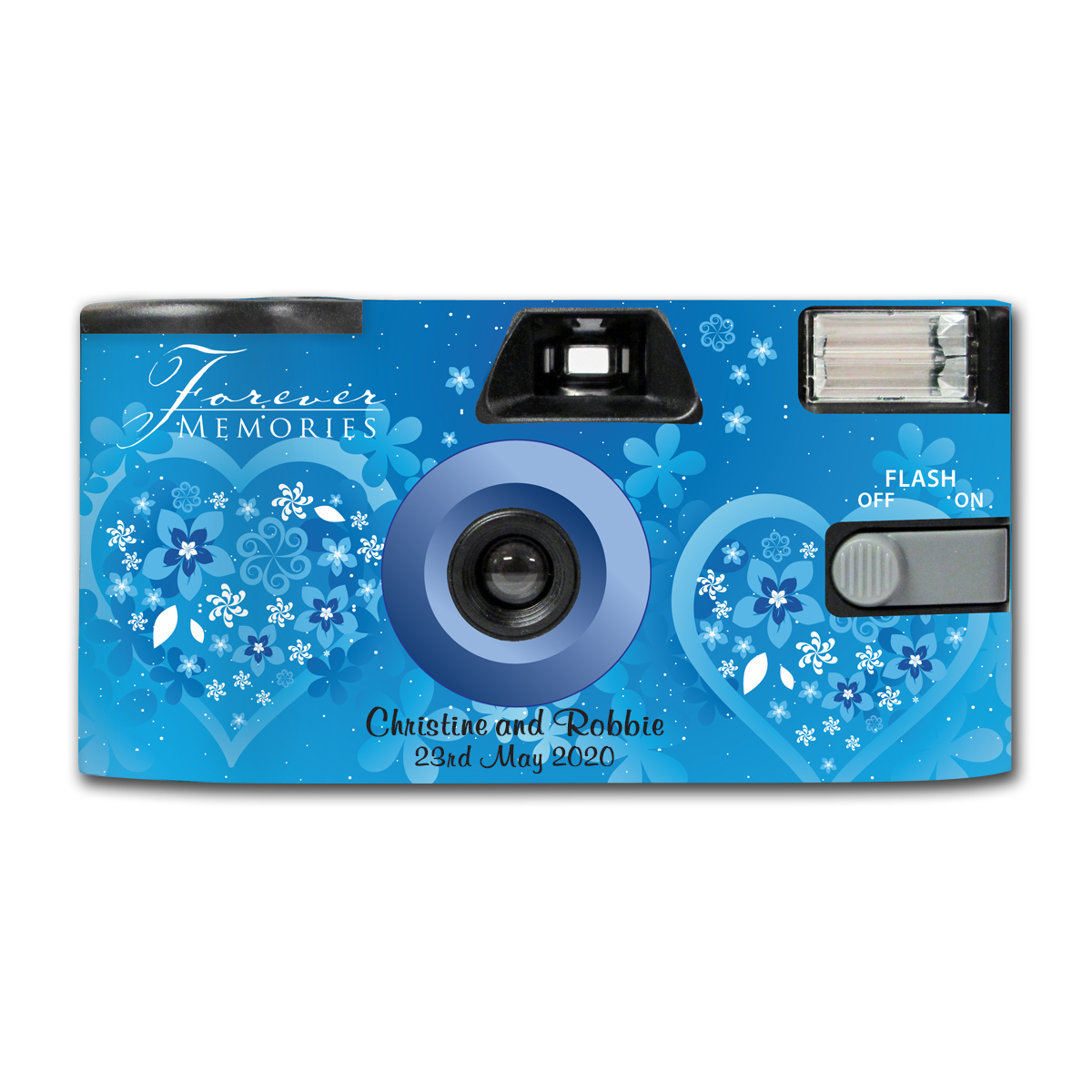 Flowers in Blue - Disposable Camera Company